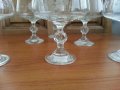 Стари кристални чаши с гравюра, снимка 5