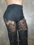 Дантелен панталон с широк крачол и вградени бикини XS, снимка 5