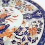 Декоративна колекционерска порцеланова чиния Eiwa Kinsei 栄和謹製, в стил Imari., снимка 7