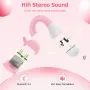 Детски безжични слушалки Giveet, Open Ear за тийнейджъри, деца (сини, розови), снимка 6