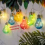 Соларна LED верига-380 см./LED верига с цветни лампи/соларен LED гирлянд, снимка 1