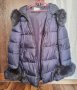 Зимно тъмносиньо дамско яке, снимка 1 - Якета - 43241935