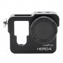 Рамка за GoPro Hero 4, UV филтър, Адаптер 37mm, Алуминий, Черен