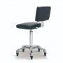 Козметичен/фризьорски стол - табуретка с облегалка Gordon B - черна/бяла 49/69 см, снимка 4
