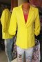 Свежа жълто сако с набран ръкав, снимка 2