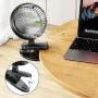 FCOOL Clip Fan, 5000mAh акумулаторен преносим настолен вентилатор, USB C, 4 скорости, снимка 5