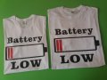 Семейни тениски "изтощена батерия", снимка 2