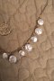  Позлатена сребърна огърлица с естествени перли  разпродажба , снимка 4