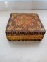 Дървена кутия 12 x 12 h 4.5 cm. , снимка 1 - Други стоки за дома - 37228364