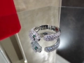 CARTIER Panthere de Cartier White Gold Paved Diamonds Дамски Пръстен, снимка 8