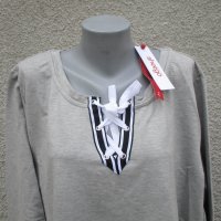 4XL и 7XL  Нова  блуза  Sheego с връзки , снимка 2 - Блузи с дълъг ръкав и пуловери - 39723280