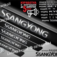 ПРАГОВЕ карбон SsangYong фолио стикери ssypsy, снимка 1 - Аксесоари и консумативи - 43510619