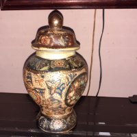 Сатцума Satsuma стара ваза буркан порцелан маркиран, снимка 3 - Антикварни и старинни предмети - 43170995