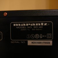MARANTZ SD-40, снимка 6 - Ресийвъри, усилватели, смесителни пултове - 35313959