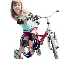Детски наколенки, протектори, черни, снимка 2 - Детски велосипеди, триколки и коли - 44860467