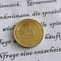 Монета - Германия - 5 пфенига | 1991г.; серия D, снимка 1 - Нумизматика и бонистика - 34790190