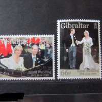 Чисти марки Сватбата на Принц Едуард и Софи 1999 от Гибралтар , снимка 1 - Филателия - 40767987