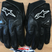 Къси кожени мото ръкавици ALPINESTARS TZ-1,размерXL,протектори, снимка 1 - Аксесоари и консумативи - 44910164