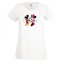 Дамска тениска Mickey & Minnie 6 Мини Маус,Микки Маус.Подарък,Изненада,, снимка 9 - Тениски - 36526252