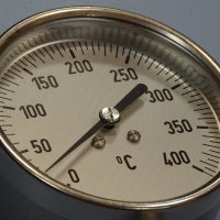 биметален термометър Wika thermometer ф100mm, 0/+400°C, L-80mm, снимка 7 - Резервни части за машини - 35228796