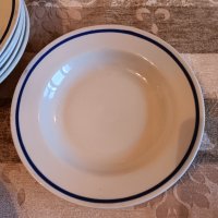 чинии със син кант , снимка 9 - Чинии - 43188400