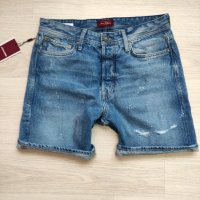 Мъжки къси дънки Jack&Jones размер M, снимка 2 - Къси панталони - 43786462