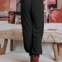 Дамски ежедневни панталони с шнурове с джоб, 5цвята, снимка 4 - Панталони - 40759609