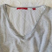 Дамска риза в сиво с имитация на риза, снимка 8 - Блузи с дълъг ръкав и пуловери - 38578399