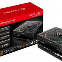 Захранващ блок Thermaltake Smart Pro RGB 650W 80+ Bronze Fully Modular, снимка 1 - Захранвания и кутии - 32760605