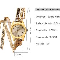 ✨Дамски ръчен часовник тип гривна с верижки за увиване около китката  , снимка 7 - Дамски - 39002516