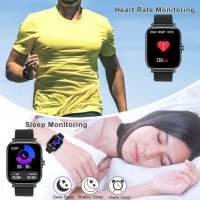 Нов черен Смарт часовник Фитнес гривна Тракер на активност, сън, снимка 5 - Смарт гривни - 39937600