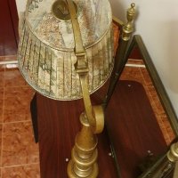 Страхотна антикварна бронзова лампа , снимка 5 - Антикварни и старинни предмети - 38439993