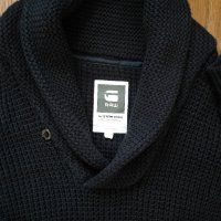 g-star gralvent shawl collar knit - страхотен мъжки пуловер, снимка 3 - Пуловери - 27111099