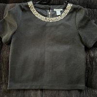 Блуза с камъни H&M, снимка 1 - Корсети, бюстиета, топове - 38109879