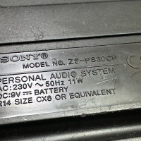  Радиокасетофон Sony ZS-PS30CP, снимка 8 - Радиокасетофони, транзистори - 43807469