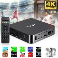 !*ХИТ Нови 3in 1 джобен компютър MX9 TV box четириядрени 4K Android 8GB 128GB / Android TV 11 / 9 5G, снимка 2 - Приемници и антени - 39336963