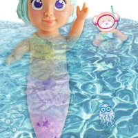 Кукла Simba Toys - Новородено бебе русалка със сменяща цвета си тиара 105030007, снимка 4 - Кукли - 44062543