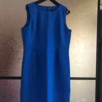 Продавам копринена рокля в синьо , снимка 3 - Рокли - 36807250