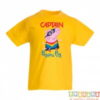 Детска тениска Peppa pig capitan, снимка 1 - Детски тениски и потници - 33167915