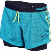 Nike Women's Dri-Fit Double-Up Shorts - страхотни дамски шорти, снимка 1 - Къси панталони и бермуди - 33217203