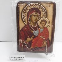 Икона на платно А5 на Пресвета Майка Богородица Закрилница - ръчна изработка . Модел Д., снимка 6 - Икони - 37797123