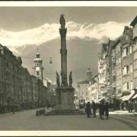 Пощенска картичка Инсбрук Мария-Терезиен-штрассе Австрия, снимка 1 - Филателия - 35629952