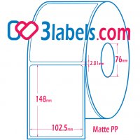 3labels гланцови бели етикети от PP (полипропилен) супер премиум за инкджет (inkjet) печат 102,5х148, снимка 2 - Консумативи за принтери - 39755226