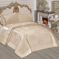 Луксозни покривки за легло с долен чаршаф и 4 калъфки, снимка 9 - Спално бельо - 42961157