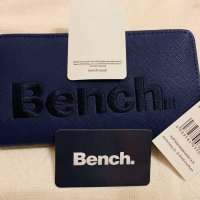 Портфейл от Bench, Нов с етикет, от здрава еко кожа, тъмно син, Р-ри 19/10/3см, снимка 1 - Портфейли, портмонета - 42940266