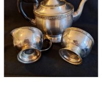   Антикварен прибор от колекция 3 прибора за чай и кафе THE CUTLERS COMPANY 1836г.ALPHA PLATE, снимка 14 - Антикварни и старинни предмети - 43871379