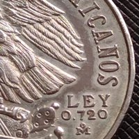 Сребърна монета 25 песо 1968г. Мексико сити Летни Олимпийски игри 36678, снимка 4 - Нумизматика и бонистика - 43567993