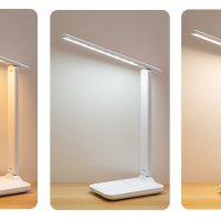 Стилна LED лампа за Маса/Бюро с функция за зареждане на телефон, снимка 4 - Настолни лампи - 37815398