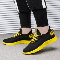 Мъжки маратонки 44 номер в жълто - черен цвят , жълти , черни маратонки, снимка 2 - Ежедневни обувки - 38629084