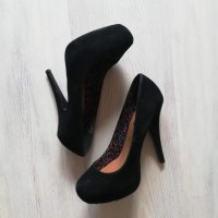 Страхотни черни обувки Atmosphere, снимка 1 - Дамски обувки на ток - 26421116